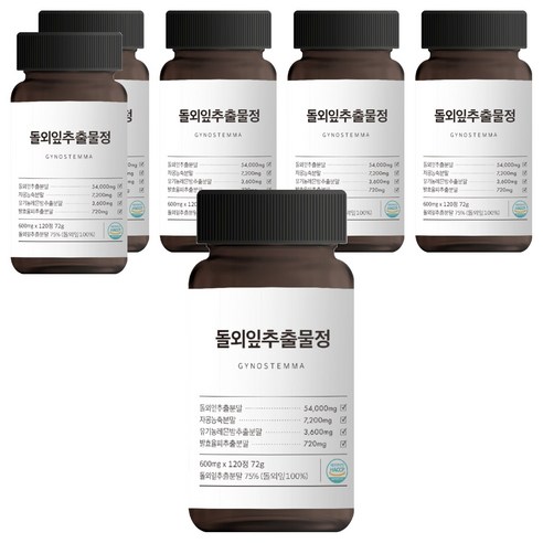 웰빙곳간 돌외잎 추출물 72g, 120정, 6개