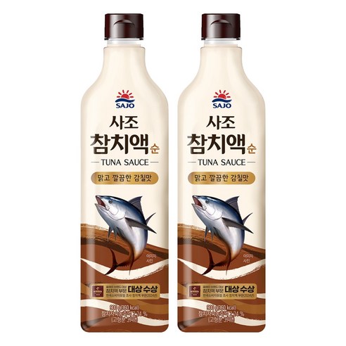 사조 참치액 순, 900g, 2개