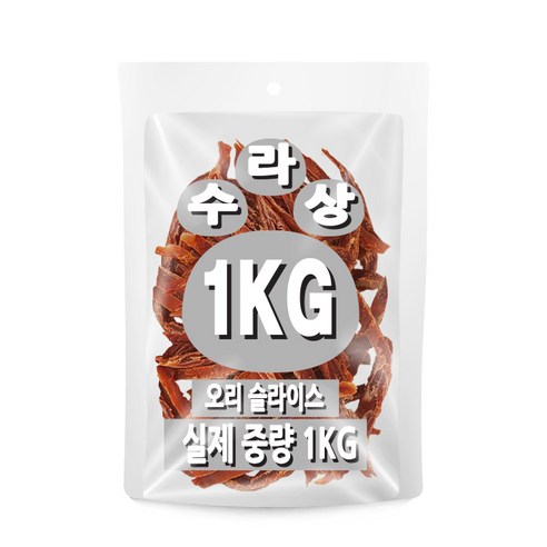 아이핏코리아 강아지 수라상 슬라이스 건조간식, 오리, 1kg, 1개