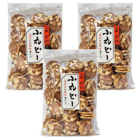 미야타제과 코마루피 땅콩센베, 3개, 130g, 3개
