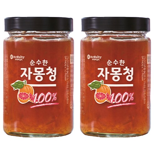 맥널티커피 순수한 자몽청, 460g, 1개입, 2개