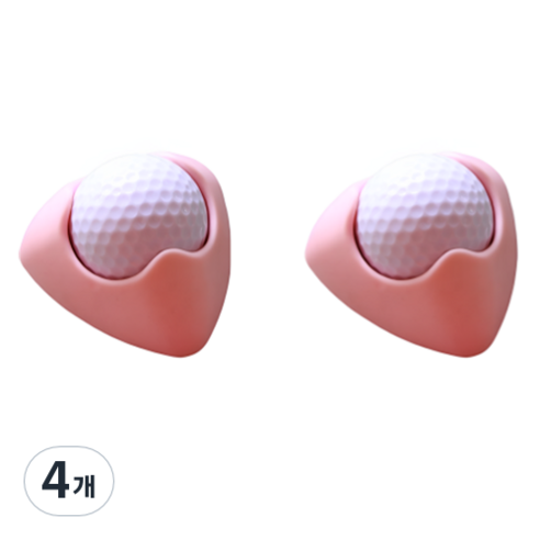 보니토리 골프공 발 어깨 마사지볼, 오렌지, 4개