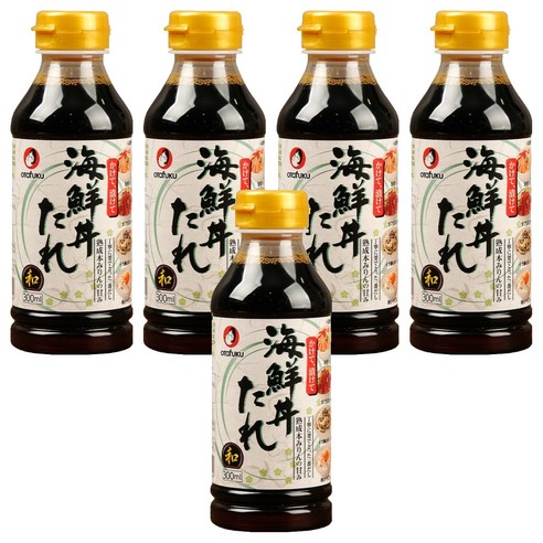 오타후쿠 카이센동용 타레 해산물 돈부리 덮밥 소스, 300ml, 5개