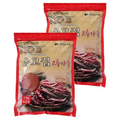 신대감 옹고집 고추가루 매운맛 중식 장용, 1kg, 2개