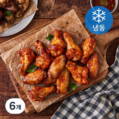청년푸줏간 윙봉콤보 스파이시 2인분 (냉동), 6개, 450g