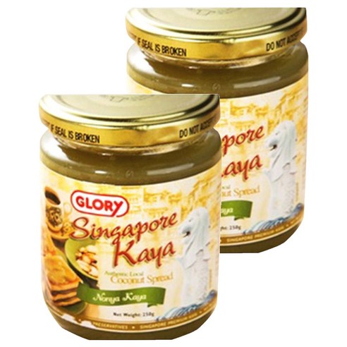 GLORY 싱가포르 카야잼 코코넛 그린, 250g, 2개