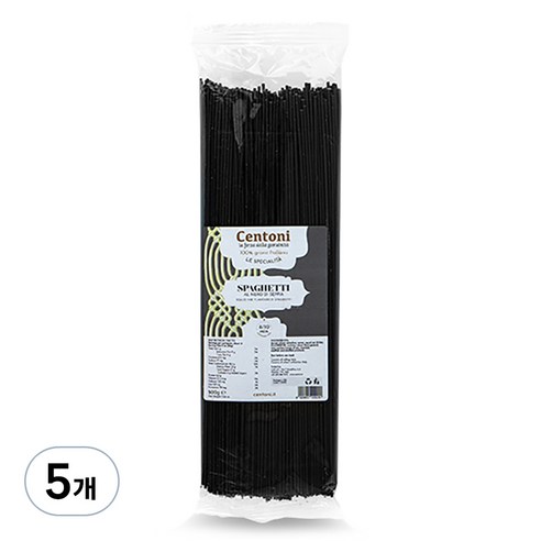 첸토니 오징어먹물 스파게티, 500g, 5개