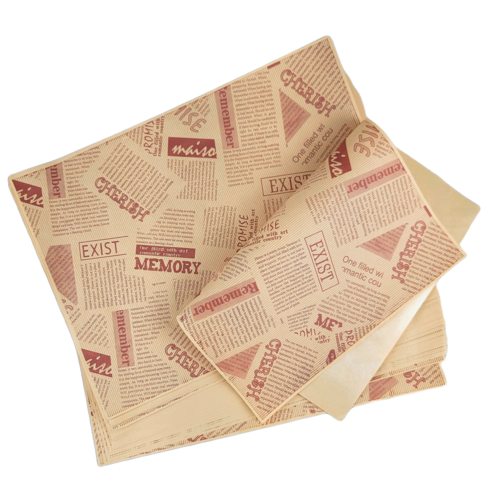 유티 베이킹 포장 코팅 크라프트 왁스 페이퍼 브라운 38 x 28 cm, 1개입, 100개