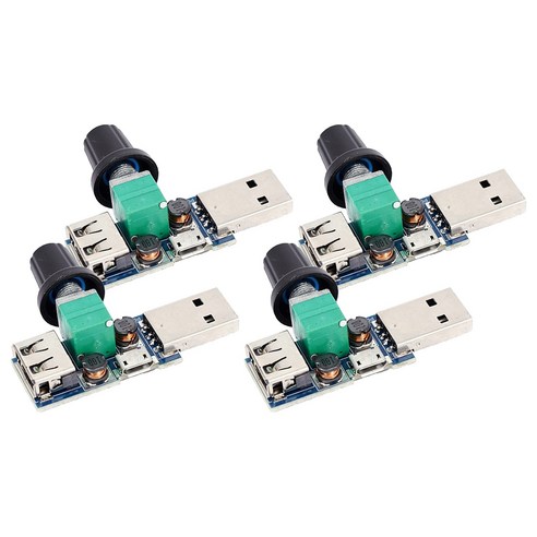 USB 5핀 모터 속도 조절기, 4개