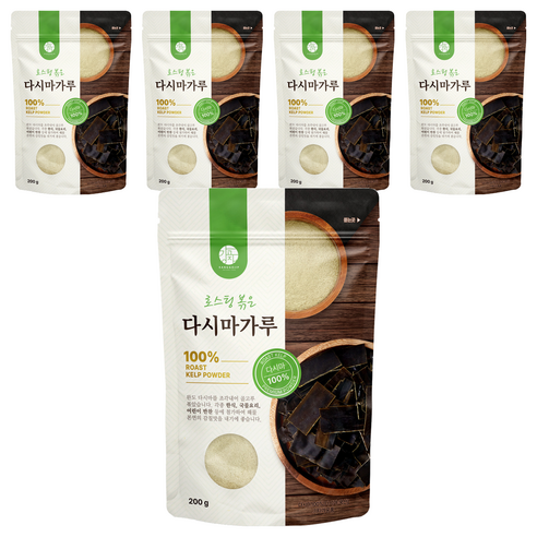 강고집 로스팅 볶은 다시마가루, 200g, 5개