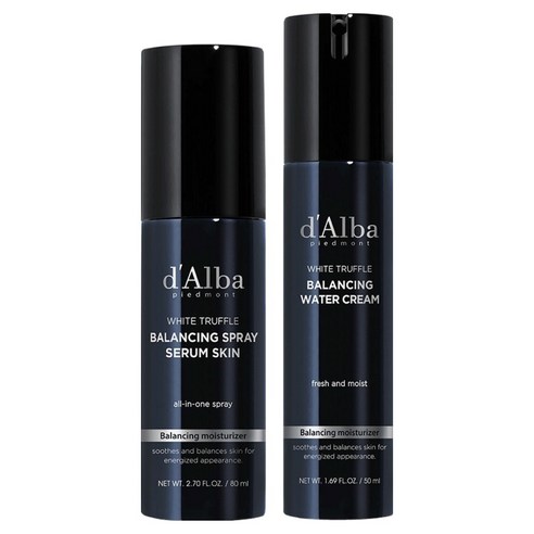 달바 남성용 올인원 밸런싱 스프레이 세럼 스킨 80ml + 밸런싱 워터 크림 50ml 세트, 1세트