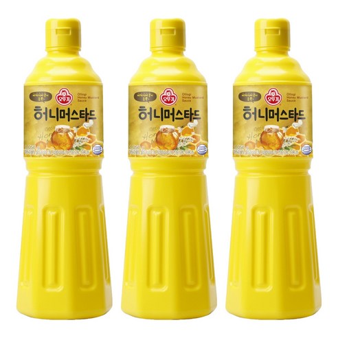 오뚜기 허니 머스타드 소스, 1.05kg, 3개