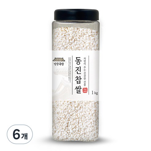 건강곡간 동진 찹쌀, 1kg, 6개