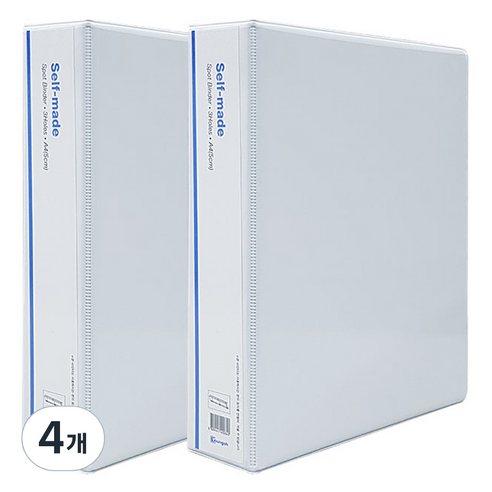 영오 백색 투명 3공 사다리바인더 A4 5cm, 4개