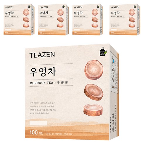 티젠 우엉차, 1g, 100개입, 5개