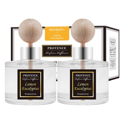더허브샵 프로방스 퍼퓸 차량용 디퓨저 120ml, 레몬유칼립투스, 2개