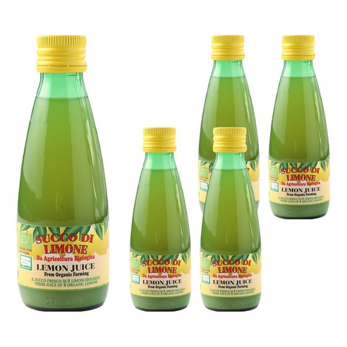 유로푸드 유기농 레몬주스, 250ml, 5개