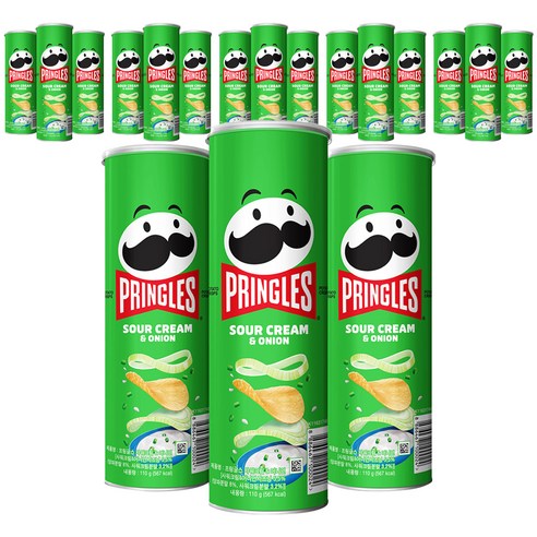 프링글스 양파맛, 110g, 18개