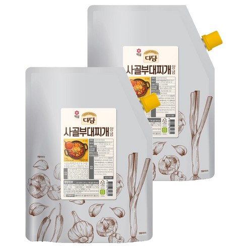 다담 사골부대찌개양념, 2kg, 2개