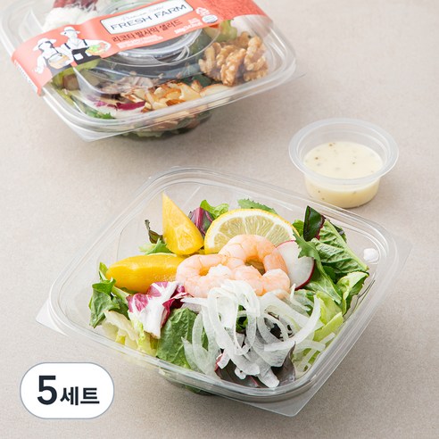 프레쉬팜 리코타 발사믹 샐러드 160g + 새우 레몬 샐러드 160g, 320g, 5세트