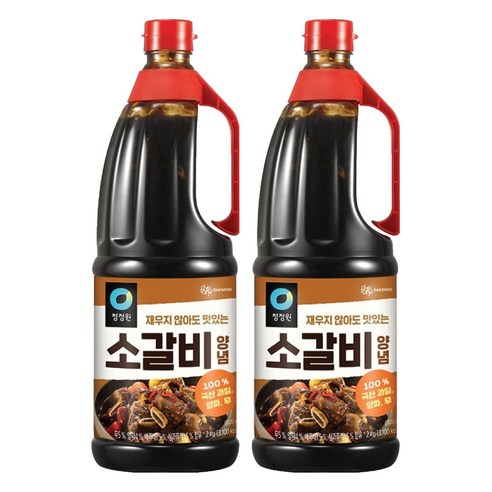 청정원 소갈비 양념, 2kg, 2개