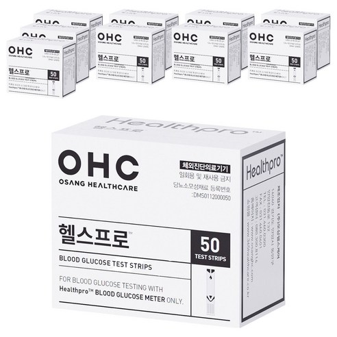 오상헬스케어 헬스프로 개인용혈당검사지, 10개, 25개입