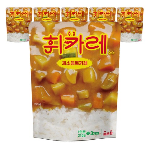 휘카레 채소듬뿍 카레 매운맛, 210g, 6개