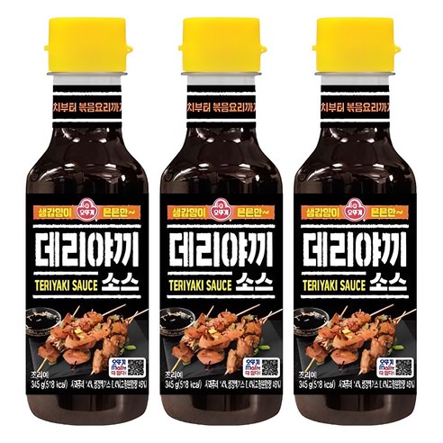 오뚜기 데리야끼 소스, 345g, 3개