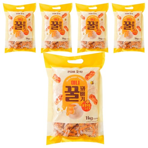 미니 꿀 꽈배기, 5개, 1kg