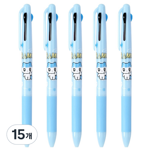 골골즈 3색 볼펜 0.7mm, 블루(밤이), 15개