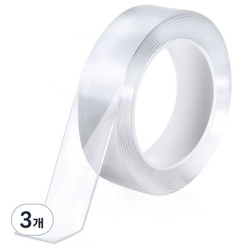 생활공식 초강력 접착테이프 3cm x 3m, 투명, 3개