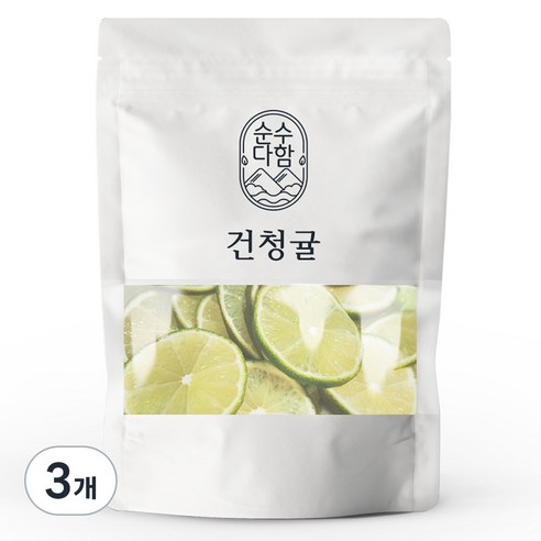 순수다함 건조 청귤 슬라이스 청귤차, 40g, 1개입, 3개