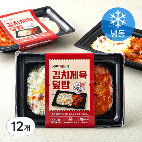곰곰 김치제육덮밥 (냉동), 290g, 12개