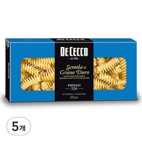 데체코 구르메라인 푸질리, 500g, 5개