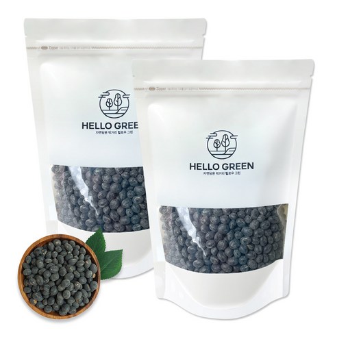 헬로우그린 국내산 볶은 서리태, 500g, 2개