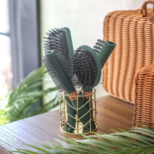 더웨일 롤 헤어 브러쉬, 다크그린, 1개