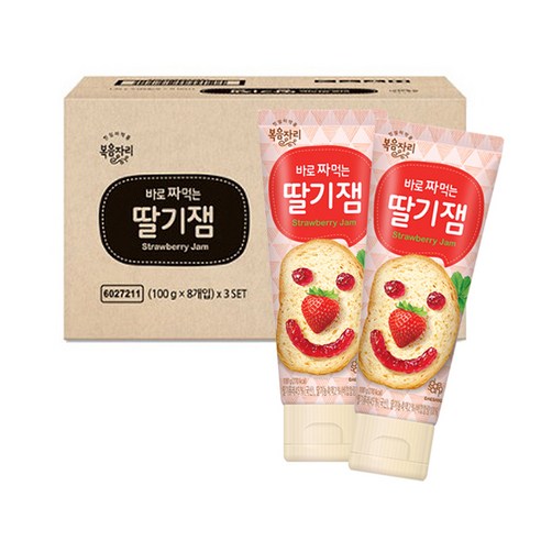 복음자리 바로 짜먹는 딸기잼 100g, 24개