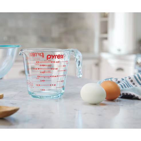 Pyrex  量杯  量具  World Kitchen  500ml  玻璃量杯  玻璃量杯  耐熱玻璃  耐熱鋼化玻璃