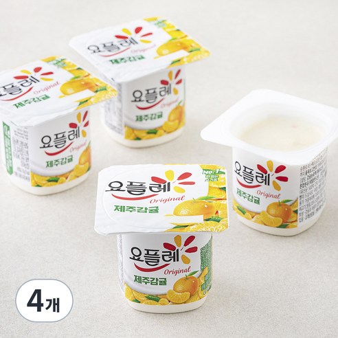 요플레 오리지널 제주감귤, 85g, 4개입, 4개