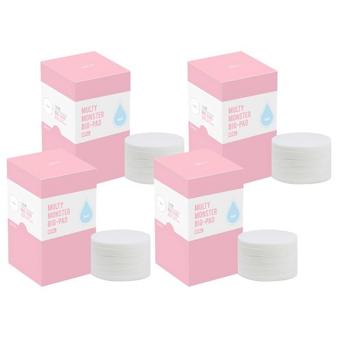 코아코스 멀티 몬스터 빅 패드 리필 화장솜, 105개입, 4개