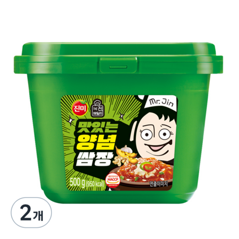 진미 맛있는 양념쌈장, 500g, 2개