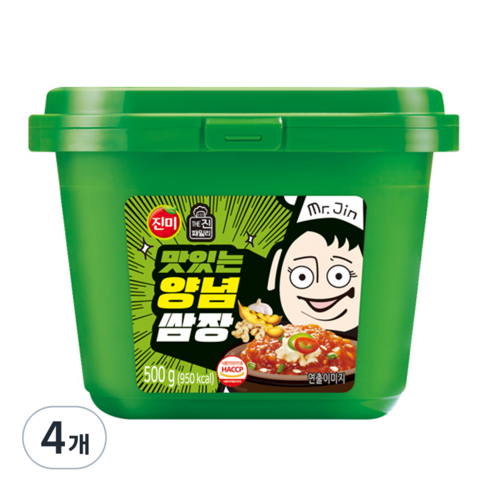 진미 맛있는 양념쌈장, 500g, 4개