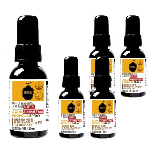 제너럴라이프 아쿠아 프로폴리스 스프레이, 30ml, 5개