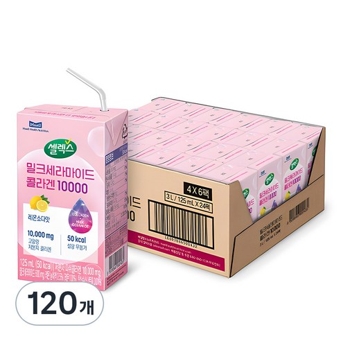 셀렉스 밀크세라마이드 콜라겐 10000, 125ml, 120개