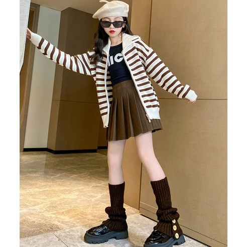 孩子們 時尚 女孩 服裝 開衫 女孩 女孩 女孩衣服 冬天