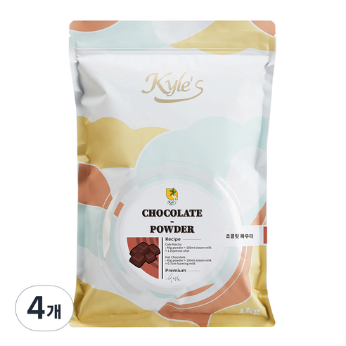 카일스 쵸콜릿 파우더, 1kg, 1개입, 4개