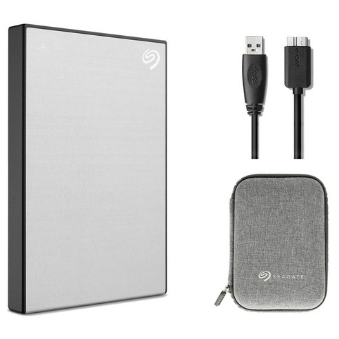 hdd1tb 씨게이트 One Touch HDD 외장하드STKY1000401 데이터복구+암호화 기능+파우치+USB케이블, 1TB, 실버 Best Top5