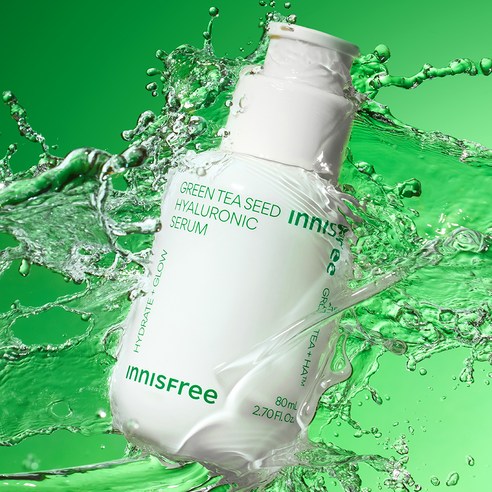 싱그러운 녹차의 힘으로 피부 속 깊은 곳까지 촉촉하게!