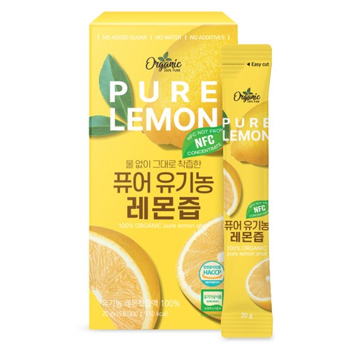 천호엔케어 퓨어 유기농 레몬즙 15p, 300g, 1개