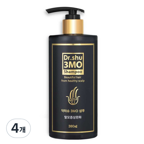 닥터슈 3모 탈모샴푸, 380ml, 4개